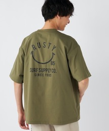 RUSTY（ラスティ）の「【RUSTY/ラスティー】ストレッチ軽量半袖Tシャツ　ニコチャンシリーズ　バックプリント（Tシャツ/カットソー）」