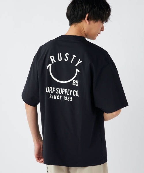 セール】【RUSTY/ラスティー】ストレッチ軽量半袖Tシャツ