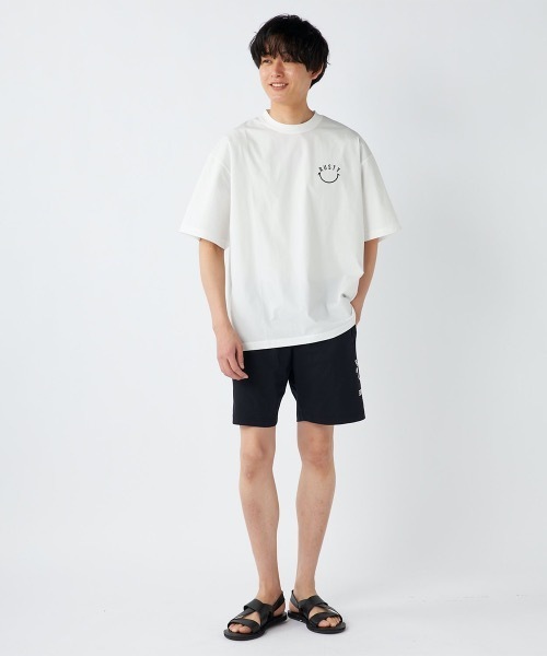 RUSTY(ラスティ)の「【RUSTY/ラスティー】ストレッチ軽量半袖Tシャツ ニコチャンシリーズ バックプリント(Tシャツ/カットソー・メンズ・カーキ/ブラック/ホワイト/ベージュ・MEDIUM/X-LARGE/LARGE)」の8枚目の写真