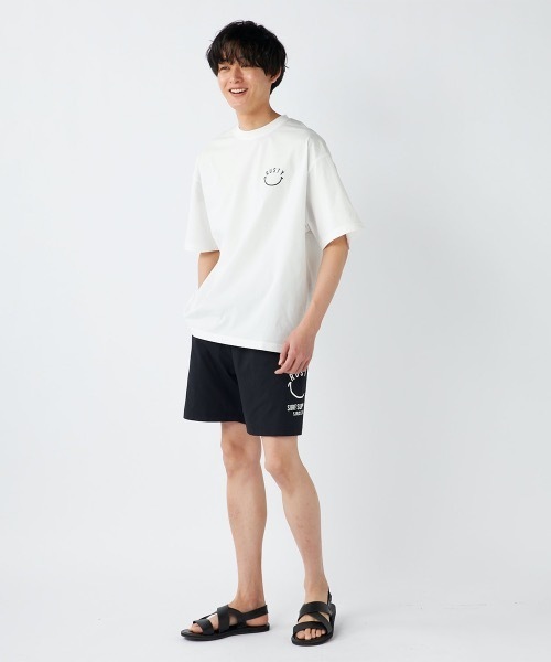 RUSTY(ラスティ)の「【RUSTY/ラスティー】ストレッチ軽量半袖Tシャツ ニコチャンシリーズ バックプリント(Tシャツ/カットソー・メンズ・カーキ/ブラック/ホワイト/ベージュ・MEDIUM/X-LARGE/LARGE)」の9枚目の写真