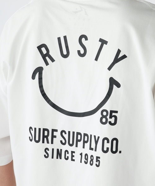 RUSTY(ラスティ)の「【RUSTY/ラスティー】ストレッチ軽量半袖Tシャツ ニコチャンシリーズ バックプリント(Tシャツ/カットソー・メンズ・カーキ/ブラック/ホワイト/ベージュ・MEDIUM/X-LARGE/LARGE)」の13枚目の写真