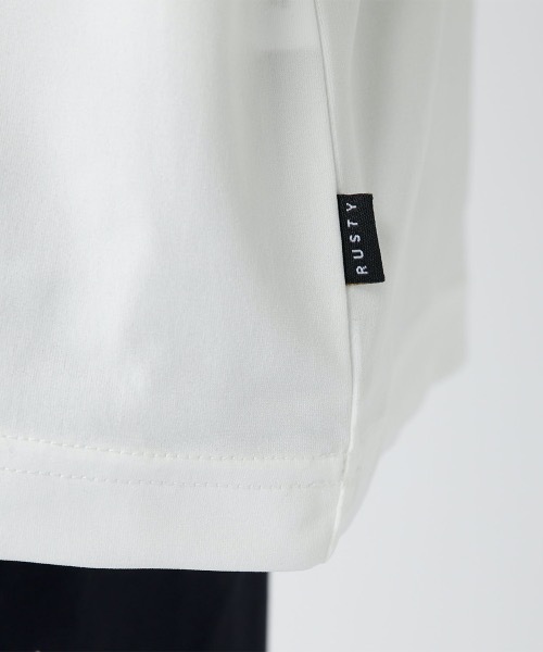 RUSTY(ラスティ)の「【RUSTY/ラスティー】ストレッチ軽量半袖Tシャツ ニコチャンシリーズ バックプリント(Tシャツ/カットソー・メンズ・カーキ/ブラック/ホワイト/ベージュ・MEDIUM/X-LARGE/LARGE)」の15枚目の写真