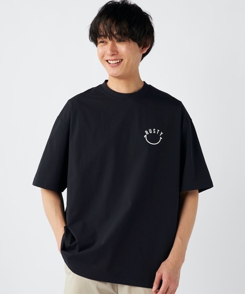 RUSTY(ラスティ)の「【RUSTY/ラスティー】ストレッチ軽量半袖Tシャツ ニコチャンシリーズ バックプリント(Tシャツ/カットソー・メンズ・カーキ/ブラック/ホワイト/ベージュ・MEDIUM/X-LARGE/LARGE)」の21枚目の写真