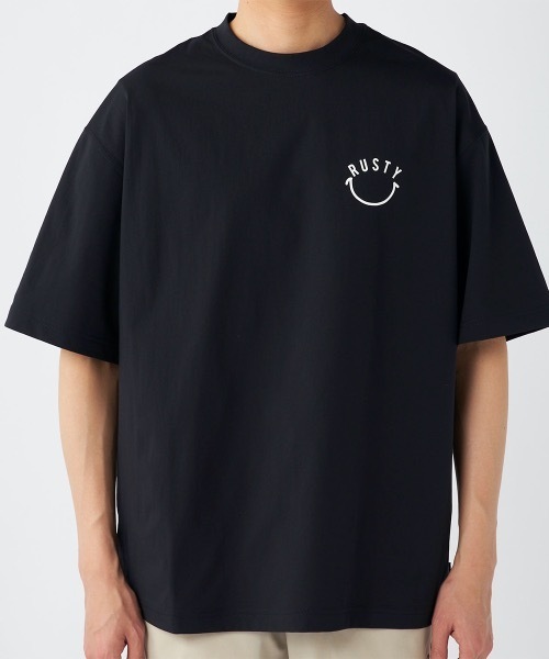 RUSTY(ラスティ)の「【RUSTY/ラスティー】ストレッチ軽量半袖Tシャツ ニコチャンシリーズ バックプリント(Tシャツ/カットソー・メンズ・カーキ/ブラック/ホワイト/ベージュ・MEDIUM/X-LARGE/LARGE)」の22枚目の写真