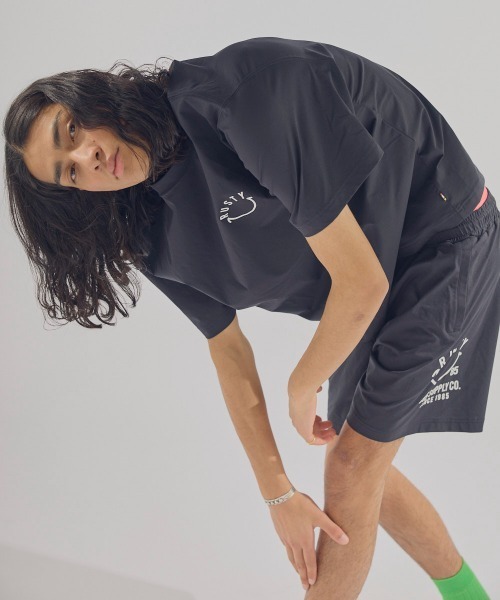 RUSTY(ラスティ)の「【RUSTY/ラスティー】ストレッチ軽量半袖Tシャツ ニコチャンシリーズ バックプリント(Tシャツ/カットソー・メンズ・カーキ/ブラック/ホワイト/ベージュ・MEDIUM/X-LARGE/LARGE)」の16枚目の写真