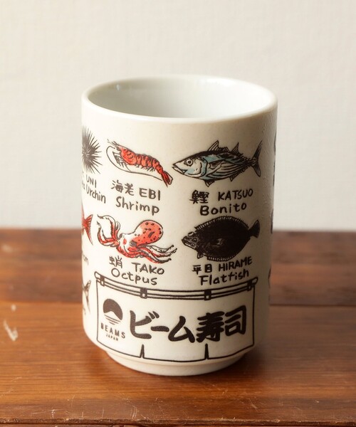 別注 魚柄 寿司湯呑（グラス/マグカップ/タンブラー）｜BEAMS JAPAN