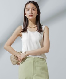 NANO universe | Anti Soaked(R) 汗染み防止 リブタンクトップ(Tシャツ/カットソー)