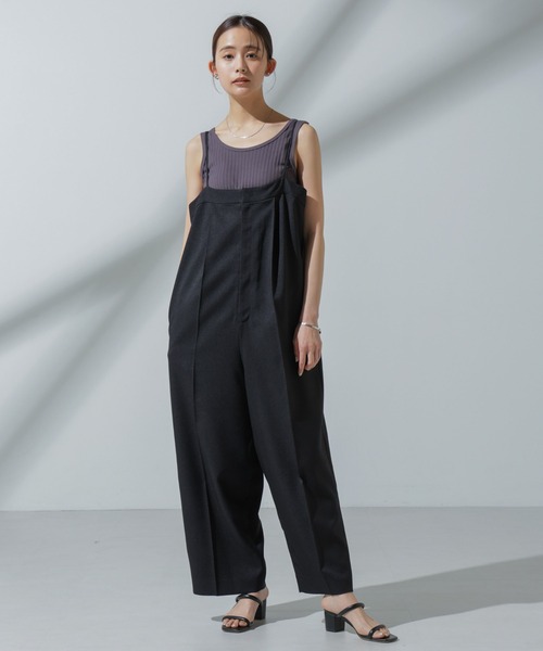 NANO universe（ナノユニバース）の「Anti Soaked(R) 汗染み防止 リブタンクトップ（Tシャツ/カットソー・レディース・ブラック/アイボリー/チャコール/グレー系その他4・S/M）」の14枚目の写真