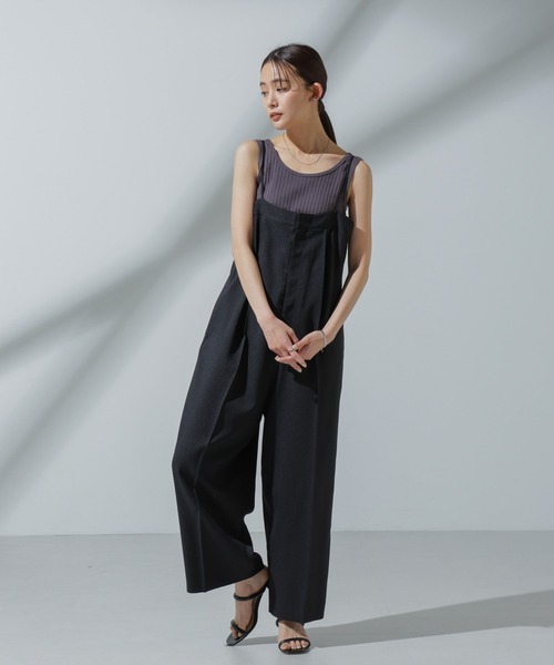 NANO universe（ナノユニバース）の「Anti Soaked(R) 汗染み防止 リブタンクトップ（Tシャツ/カットソー・レディース・ブラック/アイボリー/チャコール/グレー系その他4・S/M）」の15枚目の写真