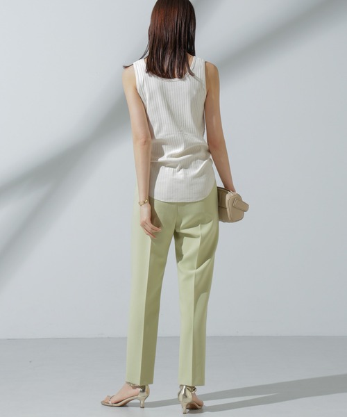 NANO universe（ナノユニバース）の「Anti Soaked(R) 汗染み防止 リブタンクトップ（Tシャツ/カットソー・レディース・ブラック/アイボリー/チャコール/グレー系その他4・S/M）」の21枚目の写真