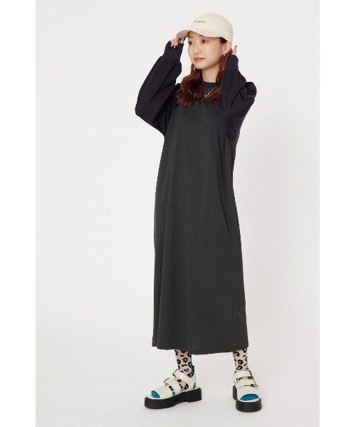 RODEO CROWNS WIDE BOWL（ロデオクラウンズワイドボウル）の「ラグランマキシワンピース（ワンピース・レディース・ネイビー/ブラック/ベージュ・FREE）」の2枚目の写真