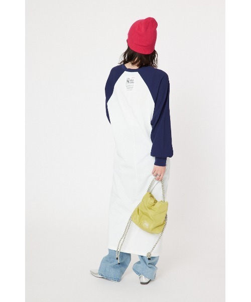 RODEO CROWNS WIDE BOWL（ロデオクラウンズワイドボウル）の「ラグランマキシワンピース（ワンピース・レディース・ネイビー/ブラック/ベージュ・FREE）」の12枚目の写真