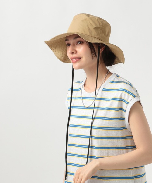 BAYFLOW（ベイフロー）の「［優れた撥水性］バケットハット（ハット・レディース・ブラック/ベージュ・FREE）」の3枚目の写真