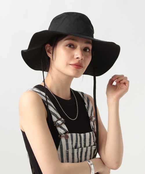 BAYFLOW（ベイフロー）の「［優れた撥水性］バケットハット（ハット・レディース・ブラック/ベージュ・FREE）」の4枚目の写真