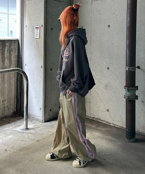 サイドボタン2way配色ナイロンパンツ（その他パンツ）｜sedacle