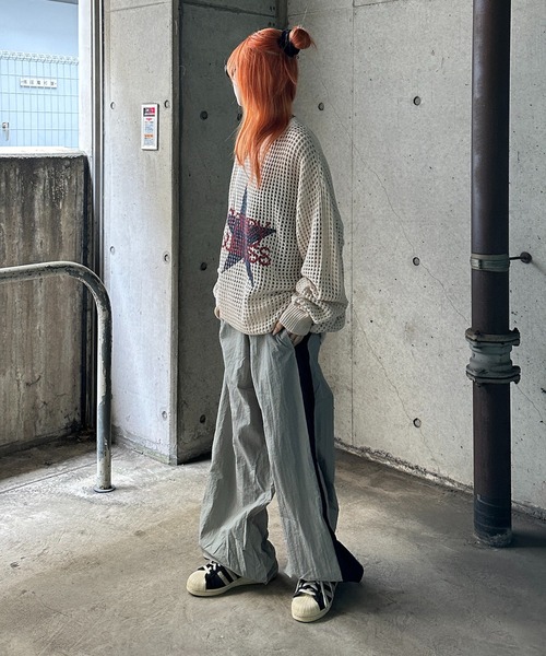 sedacle（セダクル）の「サイドボタン2way配色ナイロンパンツ（その他パンツ・メンズ・グレー/チャコールグレー/ベージュ・SMALL/MEDIUM/LARGE）」の12枚目の写真