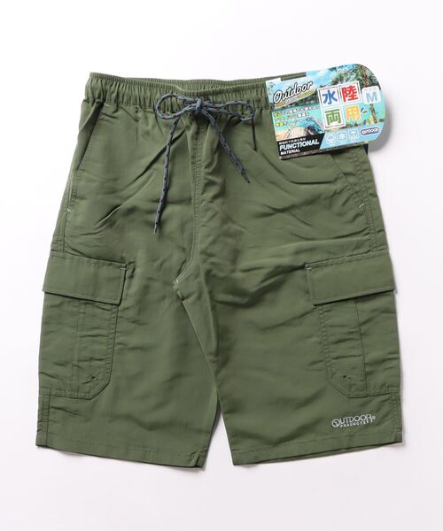 OUTDOOR PRODUCTS(アウトドアプロダクツ)の「【OUTDOOR PRODUCTS】ナイロンカーゴショートパンツ 080950(カーゴパンツ・メンズ・グレー/ブルー/ベージュ/パープル/オレンジ/ブラック/オリーブ・LL/M/L)」の4枚目の写真