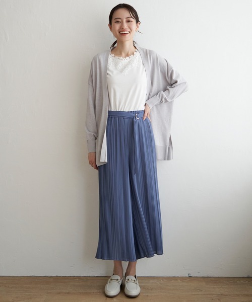 IKKA LOUNGE(イッカラウンジ)の「シフォンプリーツガウチョパンツ(その他パンツ・レディース・ブラック/ブルー/スモークグレー・L/M/S)」の9枚目の写真