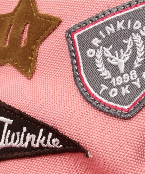 green label relaxing（グリーンレーベルリラクシング）の「green label relaxing別注 MEI Daypack Sサイズ/ワッペン2（バックパック/リュック・キッズ・オリーブ/ネイビー/ピンク・フリー）」の12枚目の写真