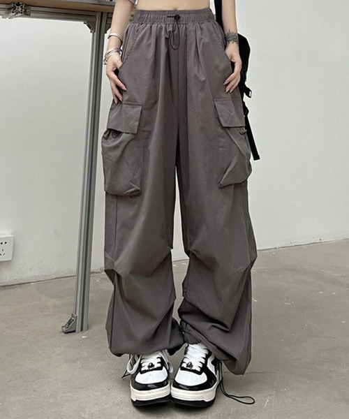 SHEPP(シープ)の「ワイド カーゴパンツ(カーゴパンツ・メンズ・ブラック/グレー・S/M/L)」の10枚目の写真
