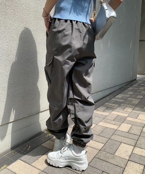 SHEPP(シープ)の「ワイド カーゴパンツ(カーゴパンツ・メンズ・ブラック/グレー・S/M/L)」の13枚目の写真