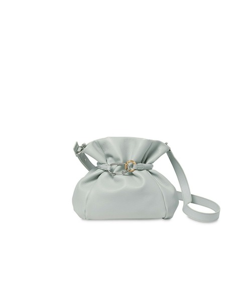 Epoi（エポイ）の「Tuck タック 2way ミドル ショルダー バッグ（ショルダーバッグ・レディース・ブラック/ライトグレー/ホワイト・FREE）」の3枚目の写真