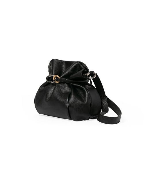 Epoi（エポイ）の「Tuck タック 2way ミドル ショルダー バッグ（ショルダーバッグ・レディース・ブラック/ライトグレー/ホワイト・FREE）」の16枚目の写真