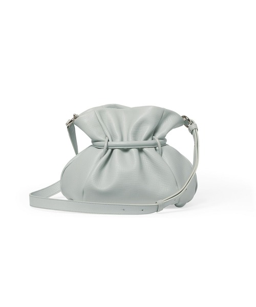 Epoi（エポイ）の「Tuck タック 2way ミドル ショルダー バッグ（ショルダーバッグ・レディース・ブラック/ライトグレー/ホワイト・FREE）」の8枚目の写真