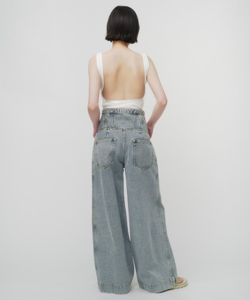 THINGS THAT MATTER（シングス ザット マター）の「ONENESS LOGO TANK TOP BODY SUIT / ワンネスロゴタンクトップボディスーツ（タンクトップ・レディース・ブラック/オフホワイト/ライトグレー・1/2）」の22枚目の写真