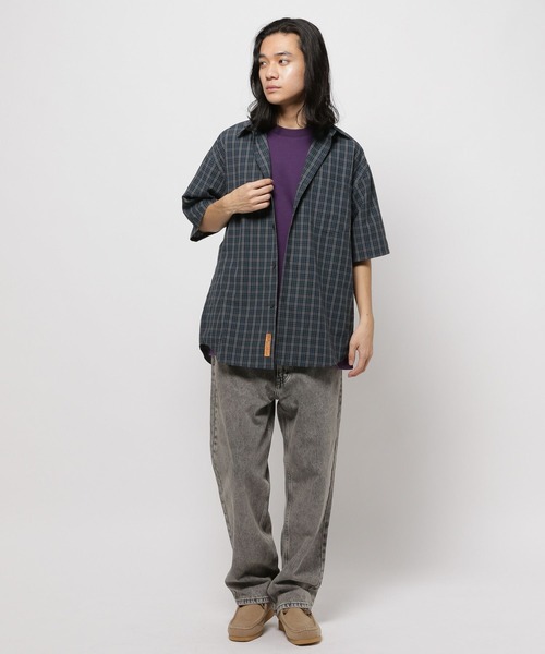 niko and...（ニコアンド）の「リネンブレンドボックスシャツ（シャツ/ブラウス・メンズ・ネイビー/イエロー/オフホワイト/ベージュ/サックスブルー/ライトグレー・MEDIUM/LARGE）」の18枚目の写真