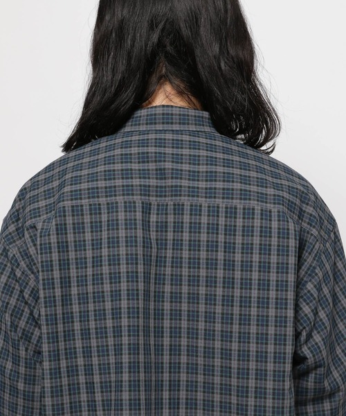 niko and...（ニコアンド）の「リネンブレンドボックスシャツ（シャツ/ブラウス・メンズ・ネイビー/イエロー/オフホワイト/ベージュ/サックスブルー/ライトグレー・MEDIUM/LARGE）」の16枚目の写真