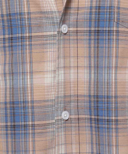 niko and...（ニコアンド）の「リネンブレンドボックスシャツ（シャツ/ブラウス・メンズ・ネイビー/イエロー/オフホワイト/ベージュ/サックスブルー/ライトグレー・MEDIUM/LARGE）」の8枚目の写真