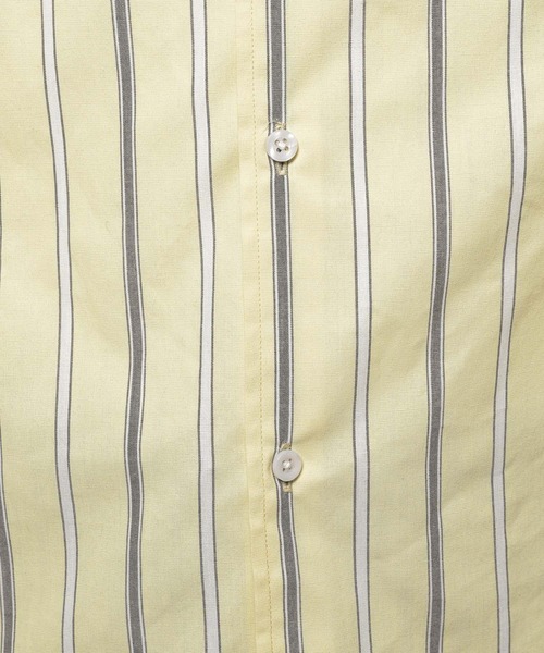 niko and...（ニコアンド）の「リネンブレンドボックスシャツ（シャツ/ブラウス・メンズ・ネイビー/イエロー/オフホワイト/ベージュ/サックスブルー/ライトグレー・MEDIUM/LARGE）」の9枚目の写真