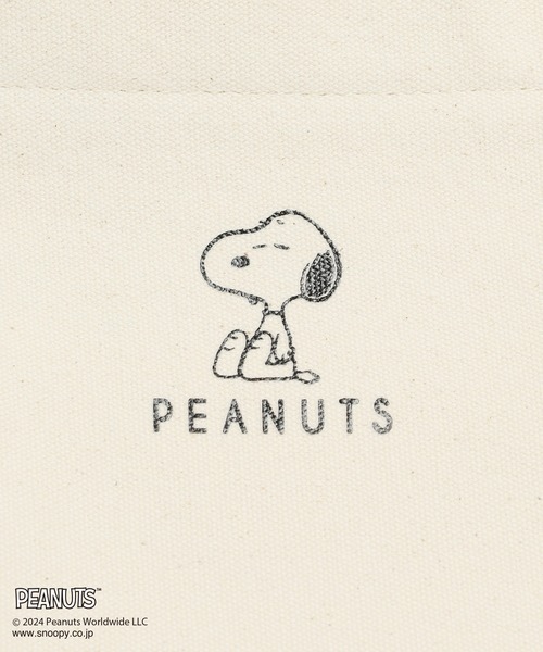 Honeys（ハニーズ）の「スヌーピー／トートバッグ（トートバッグ・レディース・ホワイト×ブラック/カーキ/キナリ/スミクロ/ホワイト系その他/ブラック系その他・FREE）」の22枚目の写真