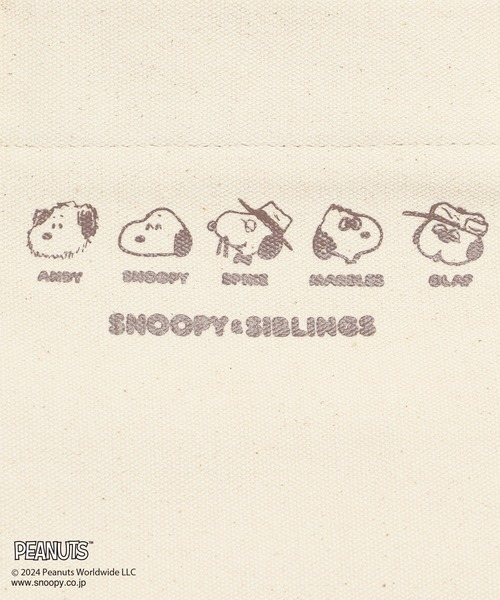 Honeys（ハニーズ）の「スヌーピー／トートバッグ（トートバッグ・レディース・ホワイト×ブラック/カーキ/キナリ/スミクロ/ホワイト系その他/ブラック系その他・FREE）」の10枚目の写真