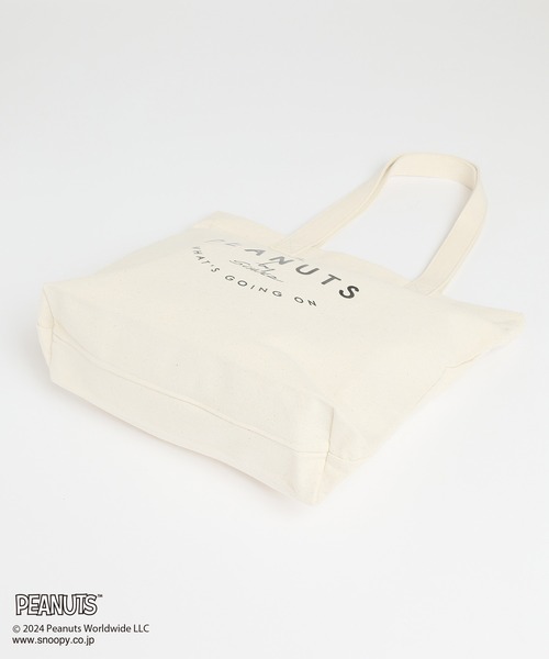 Honeys（ハニーズ）の「スヌーピー／トートバッグ（トートバッグ・レディース・ホワイト×ブラック/カーキ/キナリ/スミクロ/ホワイト系その他/ブラック系その他・FREE）」の14枚目の写真