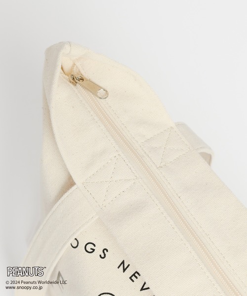 Honeys（ハニーズ）の「スヌーピー／トートバッグ（トートバッグ・レディース・ホワイト×ブラック/カーキ/キナリ/スミクロ/ホワイト系その他/ブラック系その他・FREE）」の8枚目の写真