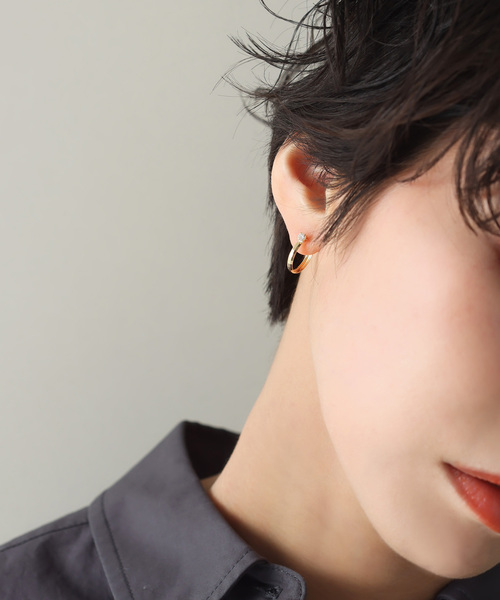 k18　フープピアス　両耳 18金 フープピアス 両耳 レディース トリプルループ ゴールド k18 18k