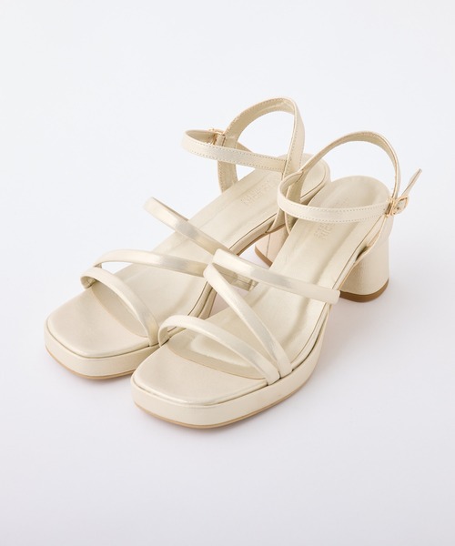 one after another NICE CLAUP（ワンアフターアナザーナイスクラップ）の「ストーム付きストラップサンダル（サンダル・レディース・ゴールド/シルバー・L/M/S）」の9枚目の写真