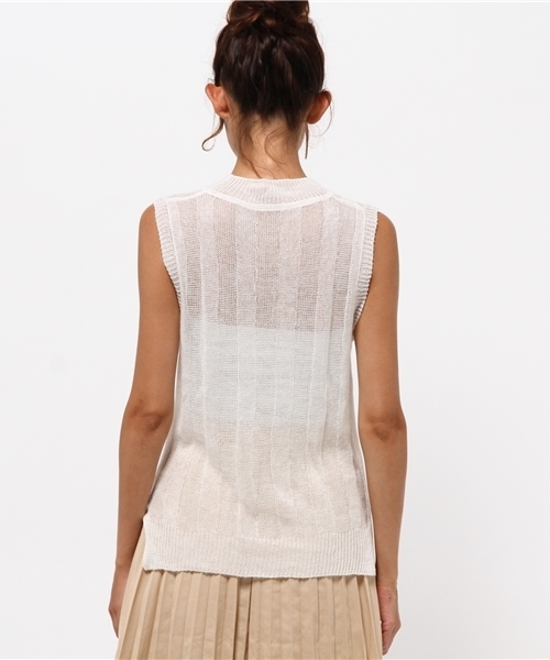 OUTLET（アウトレット）の「【goocy】透カシH/NKnitTT（ニット/セーター・レディース・レッド/ネイビー/イエロー/ホワイト・FREE）」の7枚目の写真