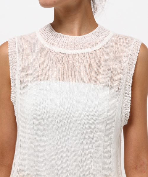 OUTLET（アウトレット）の「【goocy】透カシH/NKnitTT（ニット/セーター・レディース・レッド/ネイビー/イエロー/ホワイト・FREE）」の8枚目の写真