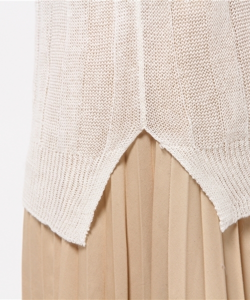 OUTLET（アウトレット）の「【goocy】透カシH/NKnitTT（ニット/セーター・レディース・レッド/ネイビー/イエロー/ホワイト・FREE）」の9枚目の写真