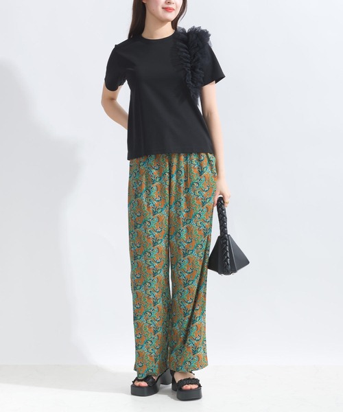PICCIN(ピッチン)の「フリルショルダープルオーバー(Tシャツ/カットソー・レディース・ベージュ/ブラック/オフホワイト・M)」の17枚目の写真