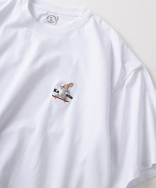 サードマガジン　刺繍　ロゴ　ビッグシルエット　シャツ　白 サードマガジン 刺繍 ロゴ ビッグシルエット シャツ 白