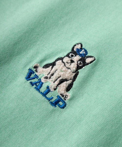 make a ray!(メイク ア レイ!)の「ワンポイント アニマルイラスト サガラ刺繍MIXデザイン ビッグシルエット クルーネック半袖Tシャツ/オーバーサイズ(Tシャツ/カットソー・メンズ・ホワイト系その他2/チェリーレッド/マスタード/ホワイト系その他/オフホワイト/ターコイズブルー/ホワイト/チャコールグレー・M/L)」の12枚目の写真