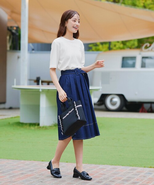 Tiaclasse(ティアクラッセ)の「刺繍ロゴカットソーTシャツ(Tシャツ/カットソー・レディース・ピンク/ブラック/アイボリー・FREE)」の20枚目の写真