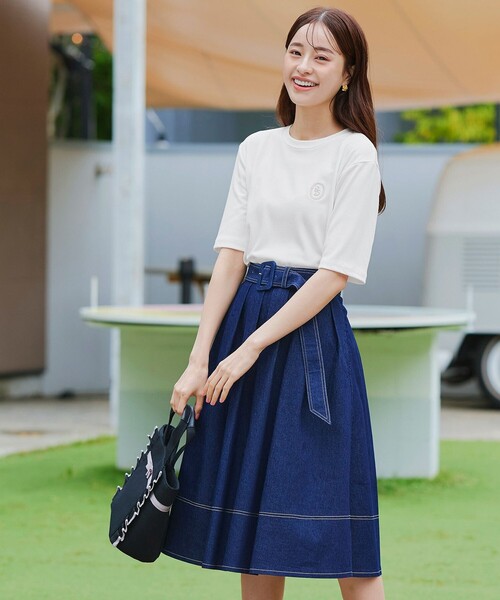 Tiaclasse(ティアクラッセ)の「刺繍ロゴカットソーTシャツ(Tシャツ/カットソー・レディース・ピンク/ブラック/アイボリー・FREE)」の17枚目の写真