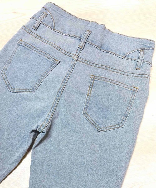 NANEA(ナネア)の「ハイウエスト ストレッチデニムスキニーパンツ(デニムパンツ・レディース・ネイビー/チャコールグレー/ブルー/ブラック・MEDIUM/LARGE/X-LARGE/SMALL)」の18枚目の写真