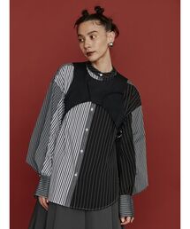 UN3D. | W TRIANGLE TUCK SH(シャツ/ブラウス)