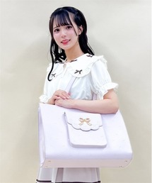 axes femme POETIQUE | ハート刺繍推し活A3トート(トートバッグ)